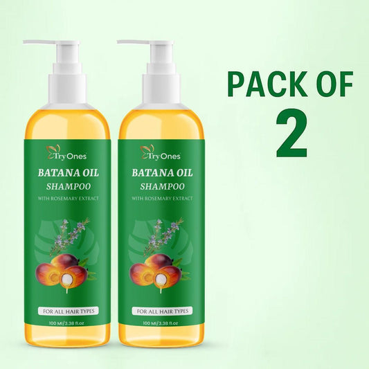 TryOnes BATANA OIL SHAMPOO with Rosemary Extract (Pack of 2)
